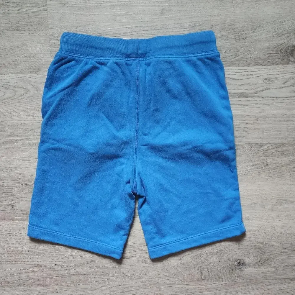 Gap Kids Boy's Leisure Loungewear Logo Solid Blue Pull-On Sweatshorts Large L